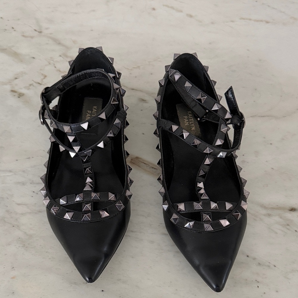Kaitlyn Black Studded Heels